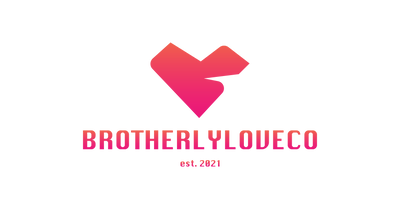 Brotherly Love Co logo with a pink heart on a transparent background