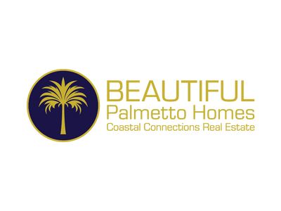 Emblem lockup logo of Beautiful Palmetto Homes on a transparent background