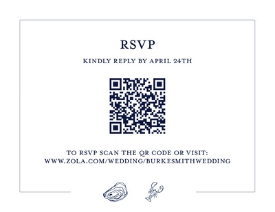Coastal New England Wedding Invite Design