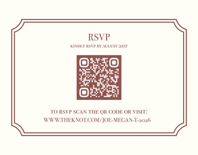 Rustic Warm Wedding Invite Design